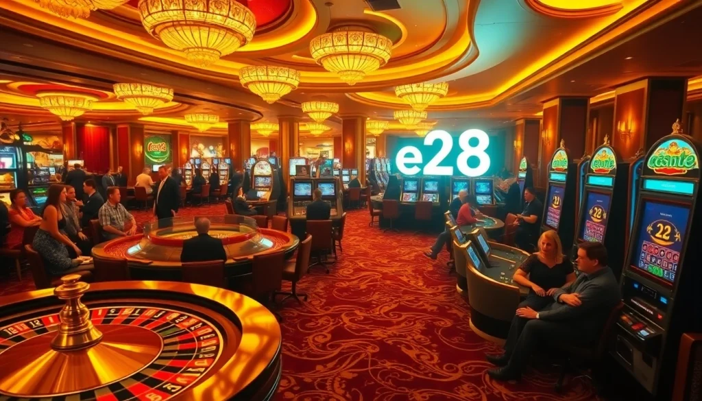 The e28 casino features exciting roulette games and vibrant slot machines, perfect for thrilling gaming experiences.