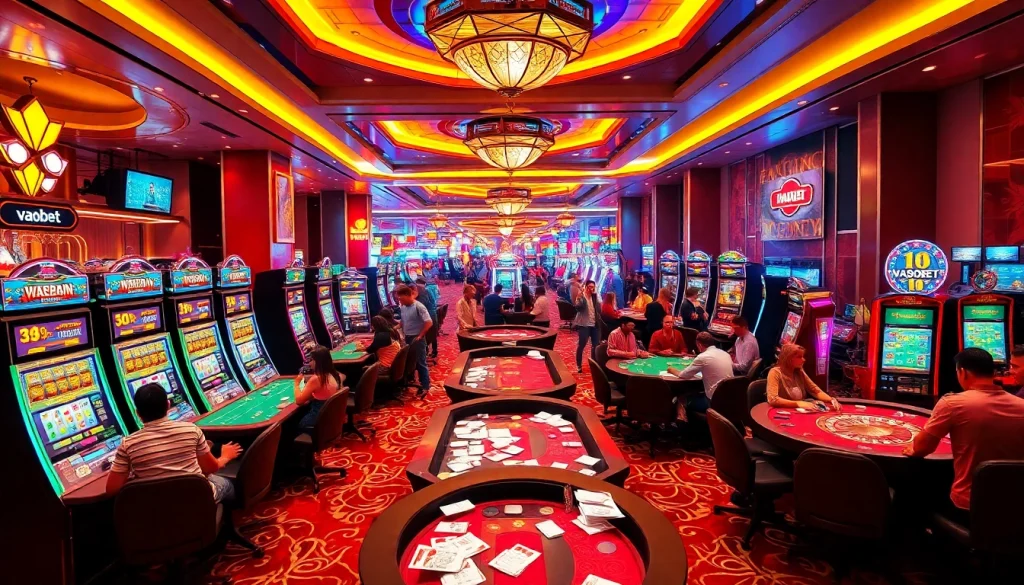 Experience the thrill of winning at VAOBET's vibrant casino tables, where excitement and opportunity await!