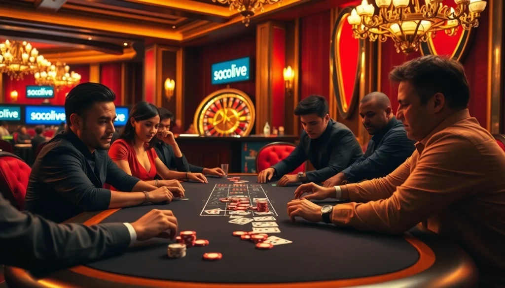 Socolive enhances the gaming experience with engaging poker tables and thrilling betting action.