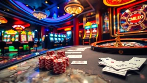 Experience high-stakes gambling with cm88 poker action and vibrant slot machines.