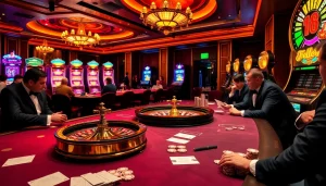 Join the excitement at https://f8beta2.me/ with players enjoying roulette and vibrant slot machines.