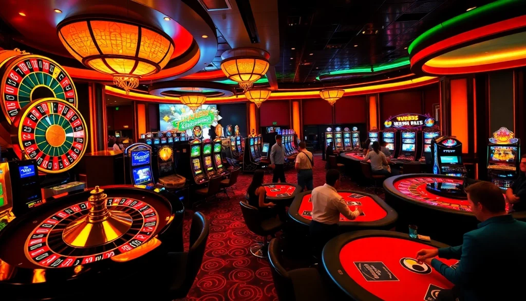 Experience exhilarating moments at tv88's vibrant casino with roulette, slots, and poker action.